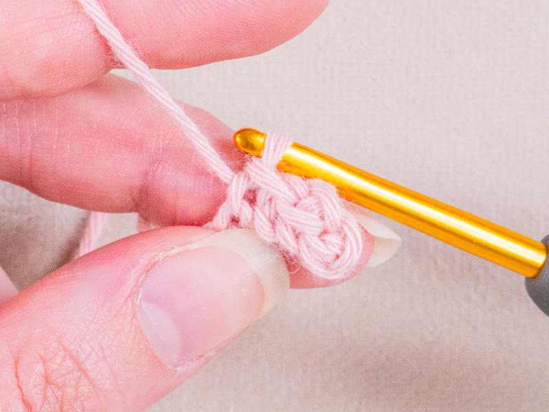 maille coulée au crochet